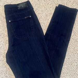 Seven7 Women's Dark Blue Skinny Jeans